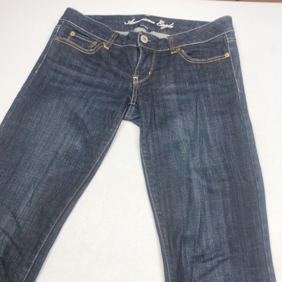 LIKE NEW VINTAGE AMERICAN EAGLE STRAIGHT LEG JEANS 4/27x33 🦅 - Picture 3 of 11
